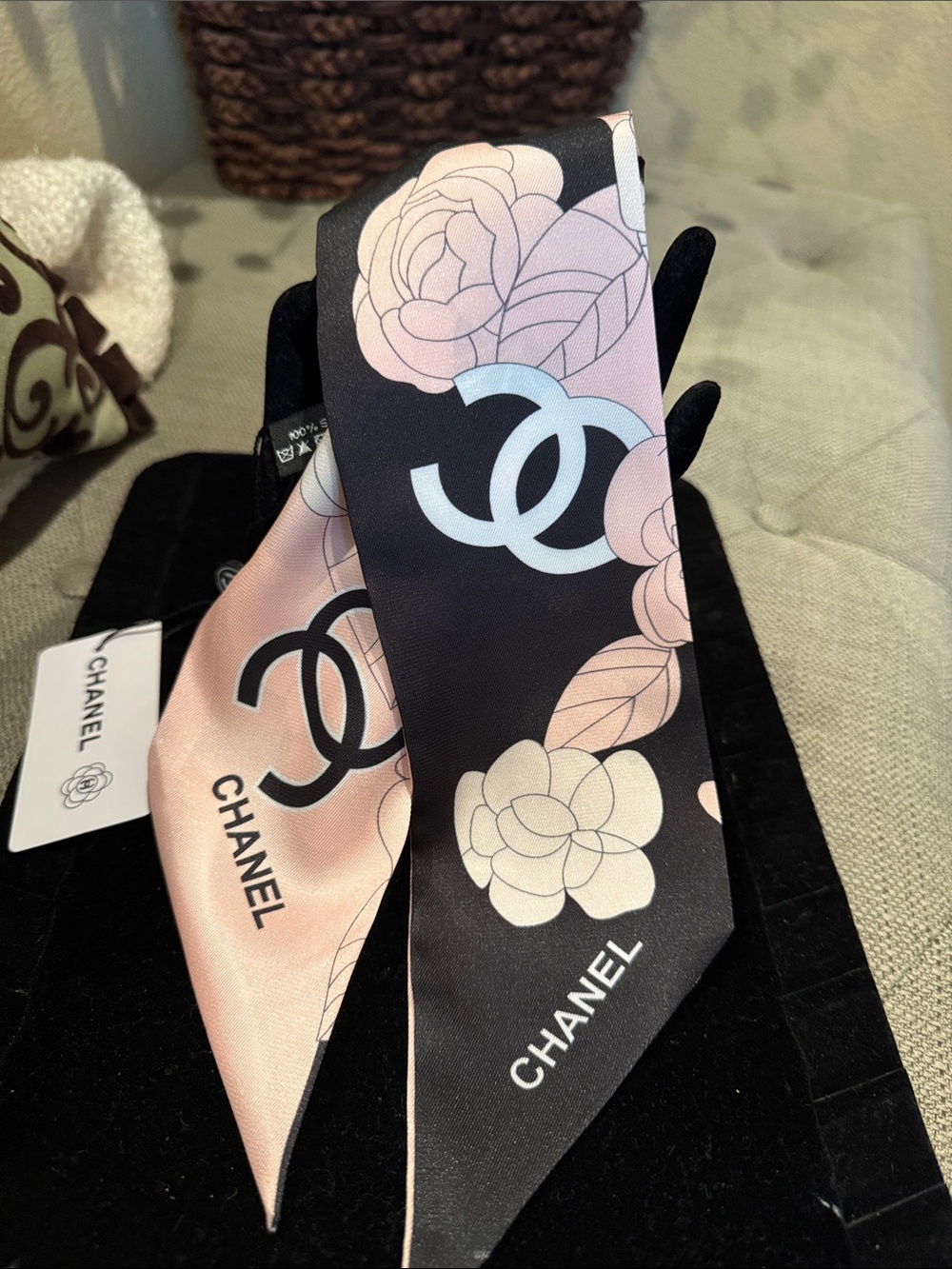 NEW CC 100% Silk Twillie Scarf Tie